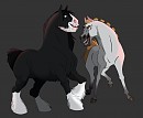je voulais juste dessiner de chevaux