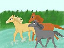 Esperanza and two horses (what else could I call t