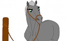 Blank horse Render 4