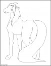 Pretty horse lineart