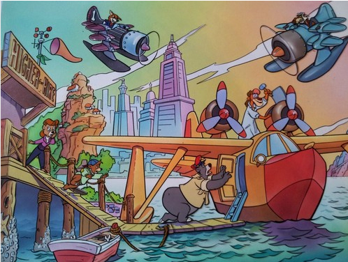 Talespin animation cel
