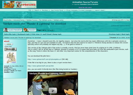 Talespin forums