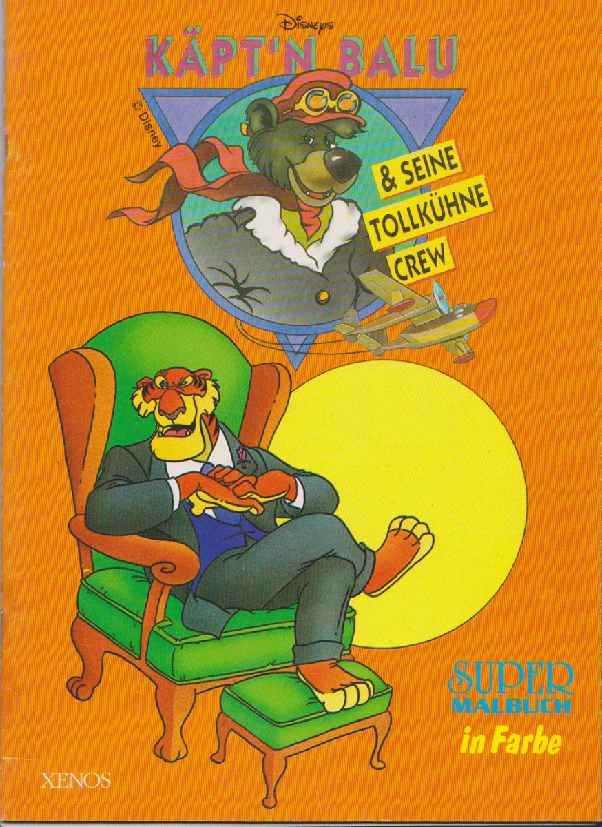 german "kapt'n balu" coloring book cover