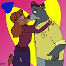 Rebecca et Baloo pour la saint valentin