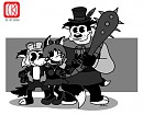 Silly Pirateish Black and White Symphony