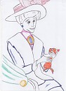 Madame Adela au stylo
