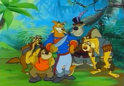 The ''spectaculous'' Don Karnage, accompanied by Mad Dog, Gibber, Dumptruck, and Hacksaw