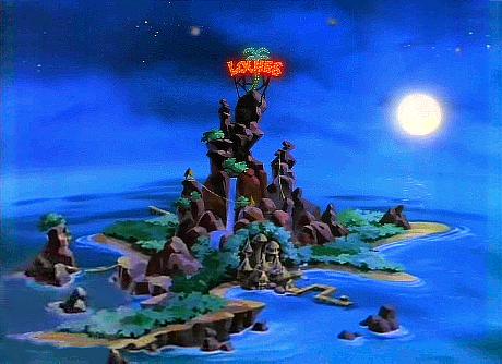 Louie's Island at evening